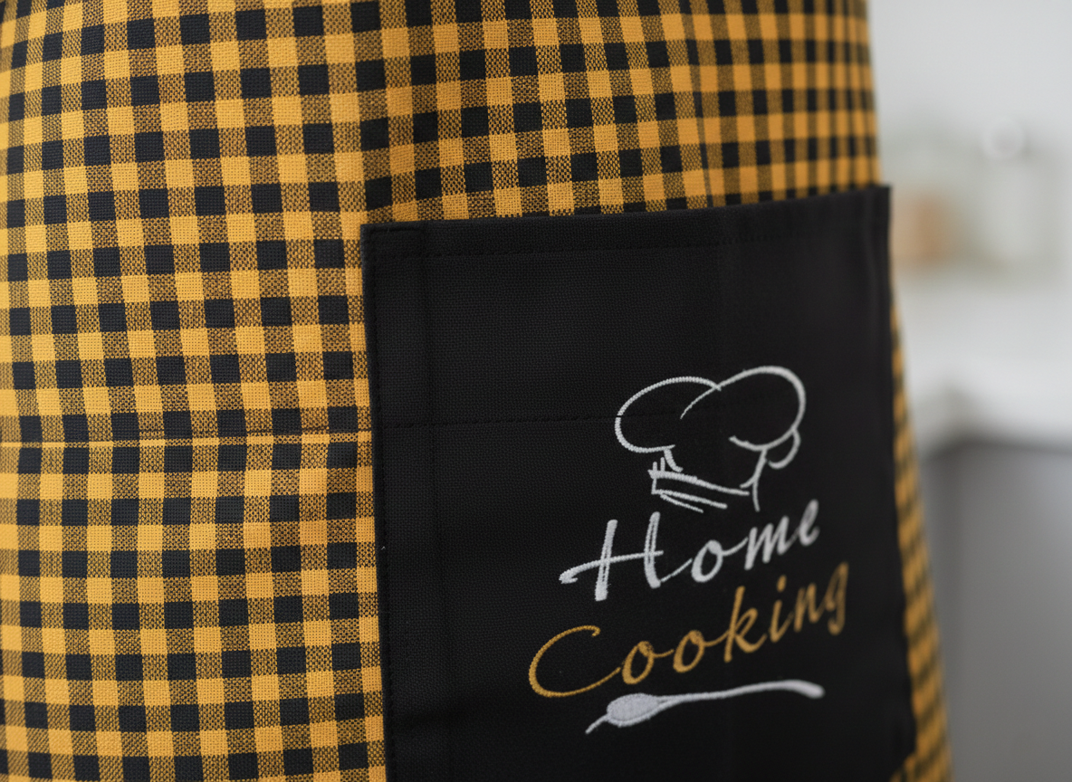 Yellow and Black Gingham