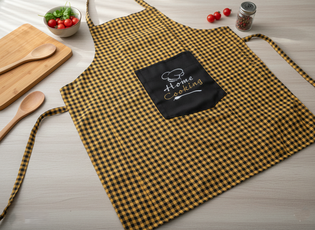 Yellow and Black Gingham